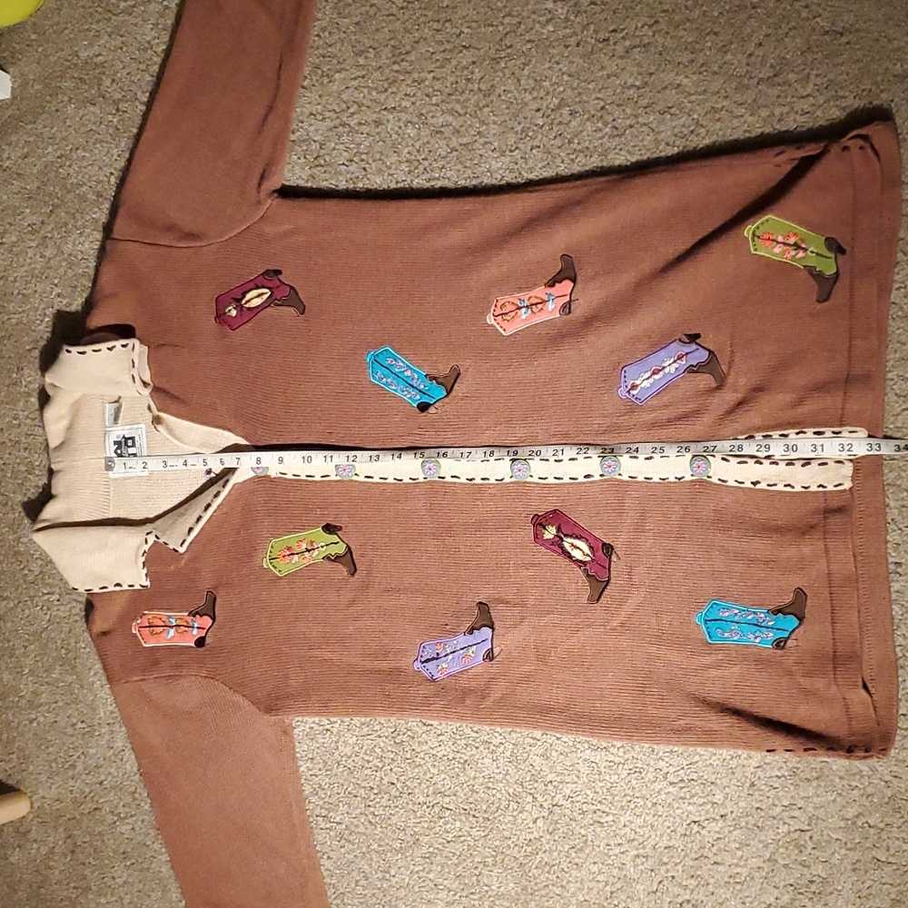 Like new! Vintage Storybook Knits great boots tunic sweater - Picture 11 of 13